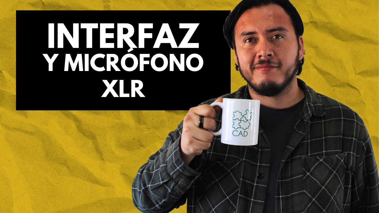 Interfaz de audio y Micrófono XLR para podcast